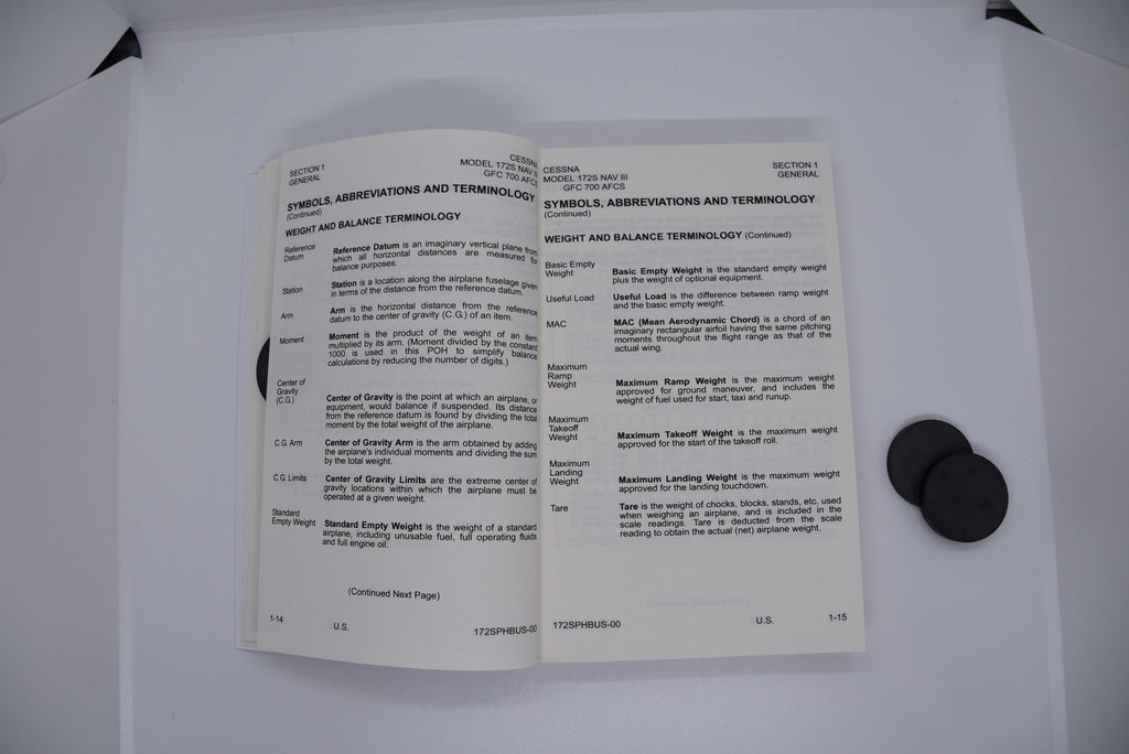 Cessna 172S G1000 Pilot Operating Handbook and 172S Quick Reference Checklist (QRC)