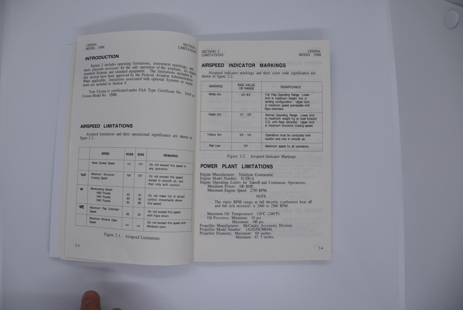 Cessna 150 Pilot Operating Handbook (POH)  and Extended Checklist