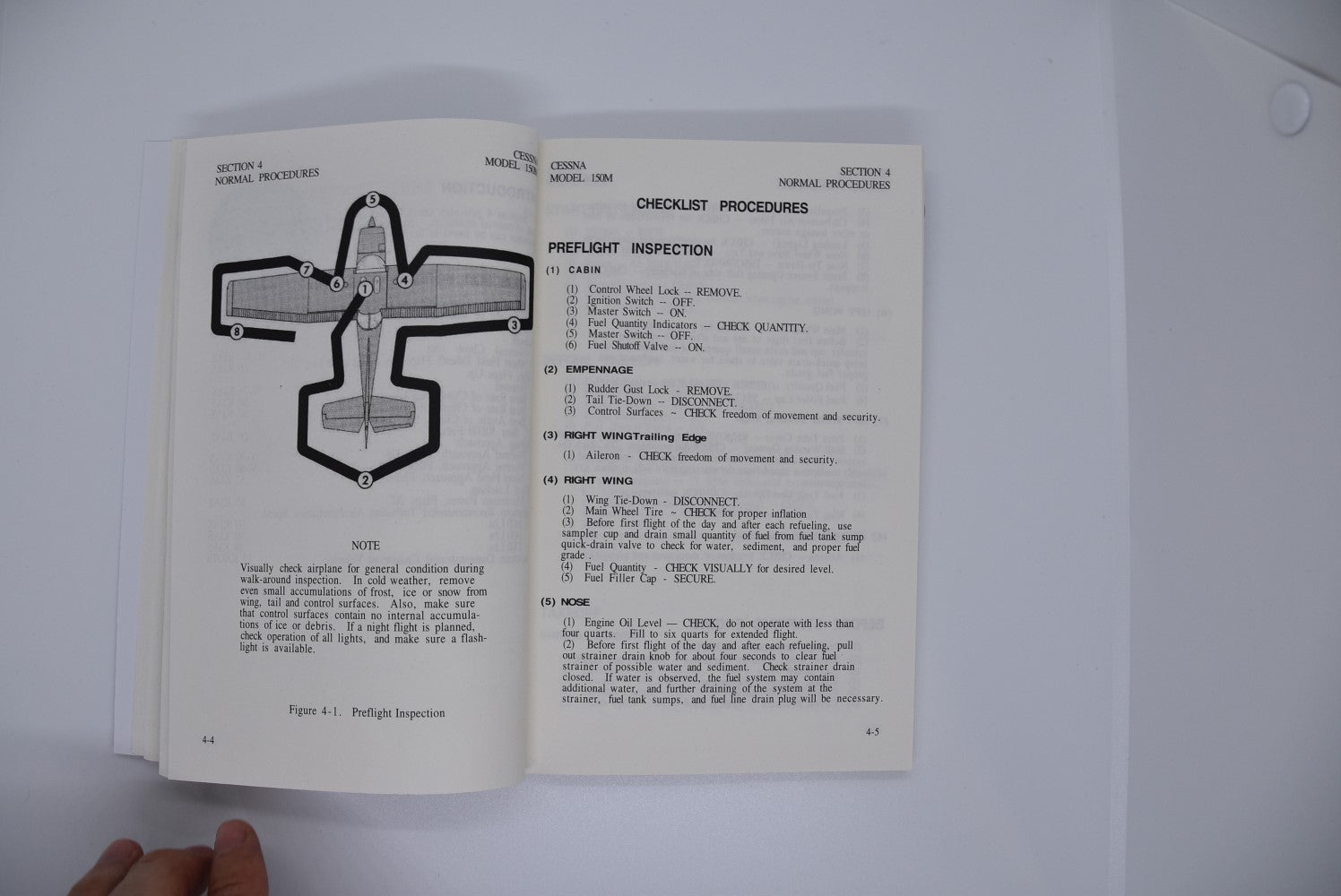 Cessna 150 Pilot Operating Handbook (POH)  and Extended Checklist