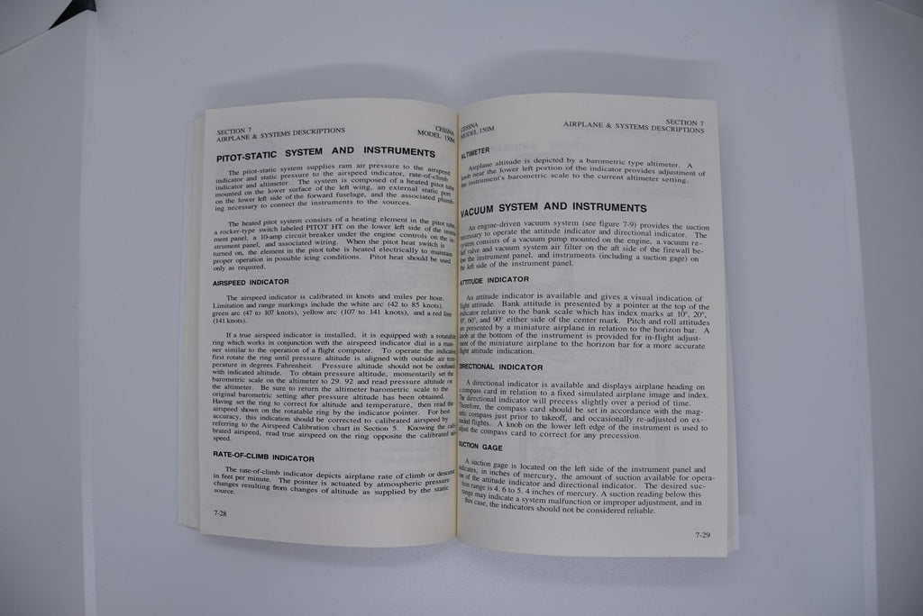 Cessna 150 Pilot Operating Handbook (POH)  and Extended Checklist