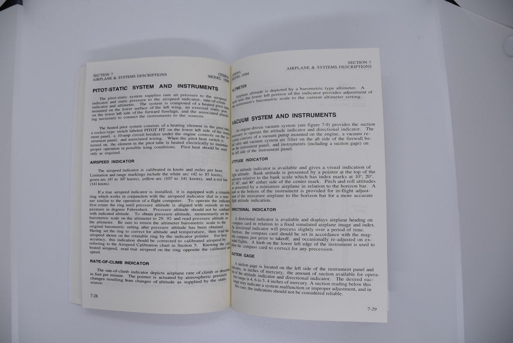 Cessna 150 Pilot Operating Handbook (POH)  and Extended Checklist