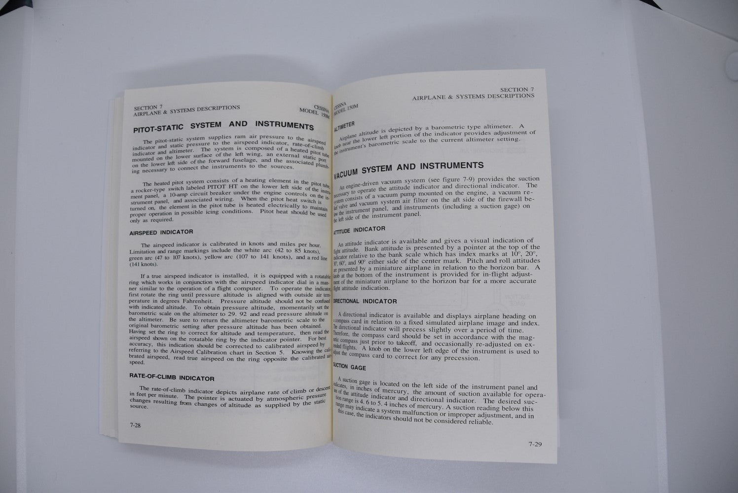 Cessna 150 Pilot Operating Handbook (POH)  and Extended Checklist