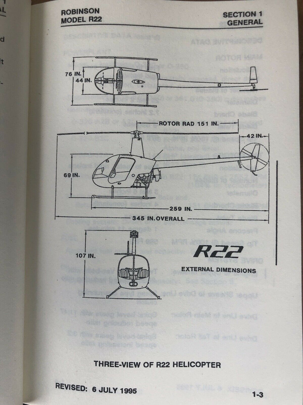 Robinson 22 (R22) Helicopter POH & Extended Quick Reference Checklist (QRC), All In One