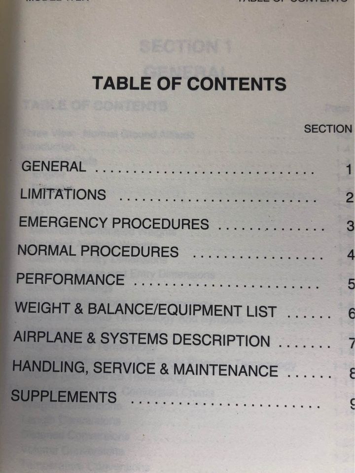 Cessna 172N Pilot Operating Handbook and  Extended Quick Reference Checklist (QRC)