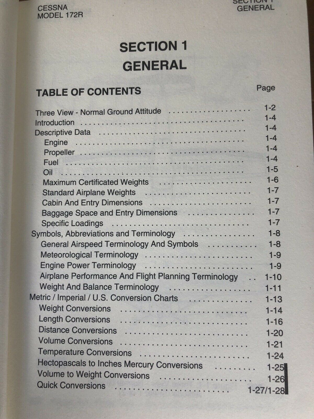 Cessna 172R Pilot Operating Handbook (POH) and C172R Checklist (QRC) ALL IN ONE