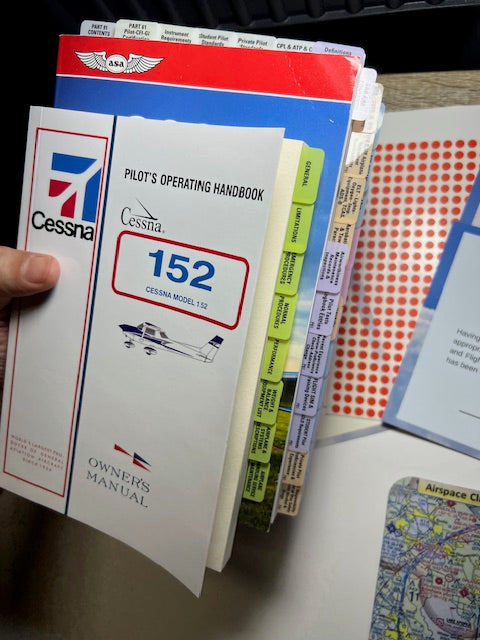 2026 FAR AIM Pre-Tabbed Book (ASA) & POH TABs (TABs cover all Flight Stages- PPL,IR,CPL,CFI,ME) Plus Complimentary Pilot Mouse Pad and Pilot Achievement Certificates