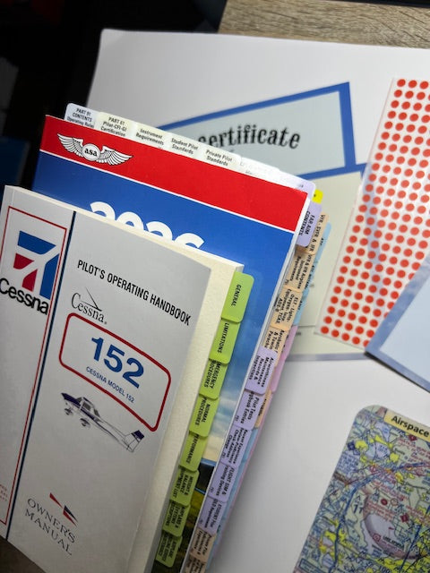 2026 ASA Pre-Tabbed Far Aim Book, Plus Student Pilot Maneuvers Handbook including Private, Instrument, Commercial - All in One. (TABs includes PPL, IR and CPL Stages)