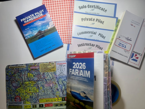2026 ASA FAR AIM Pre-Tabbed  Book (ASA) & POH TABs Plus Private Pilot Handbook & Complimentary Gifts