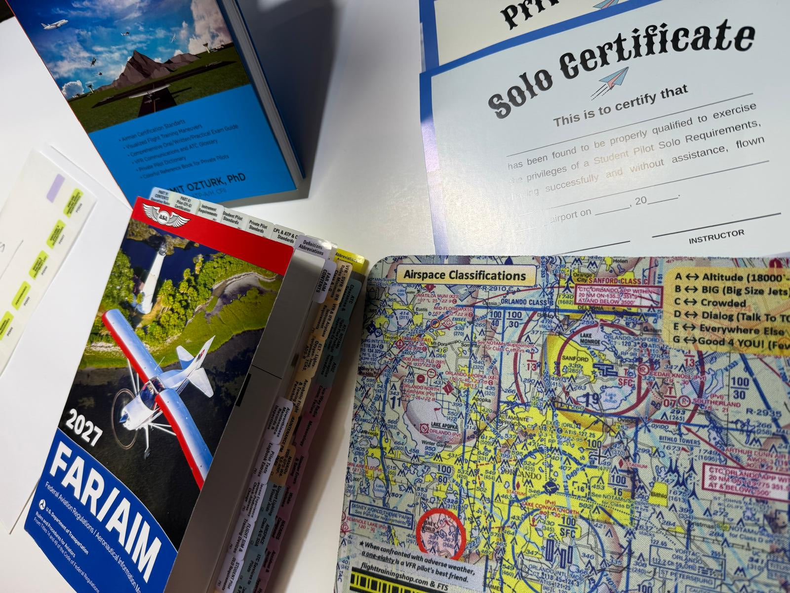 2027 ASA FAR AIM Pre-Tabbed  Book (ASA) & POH TABs Plus Private Pilot Handbook & Complimentary Gifts