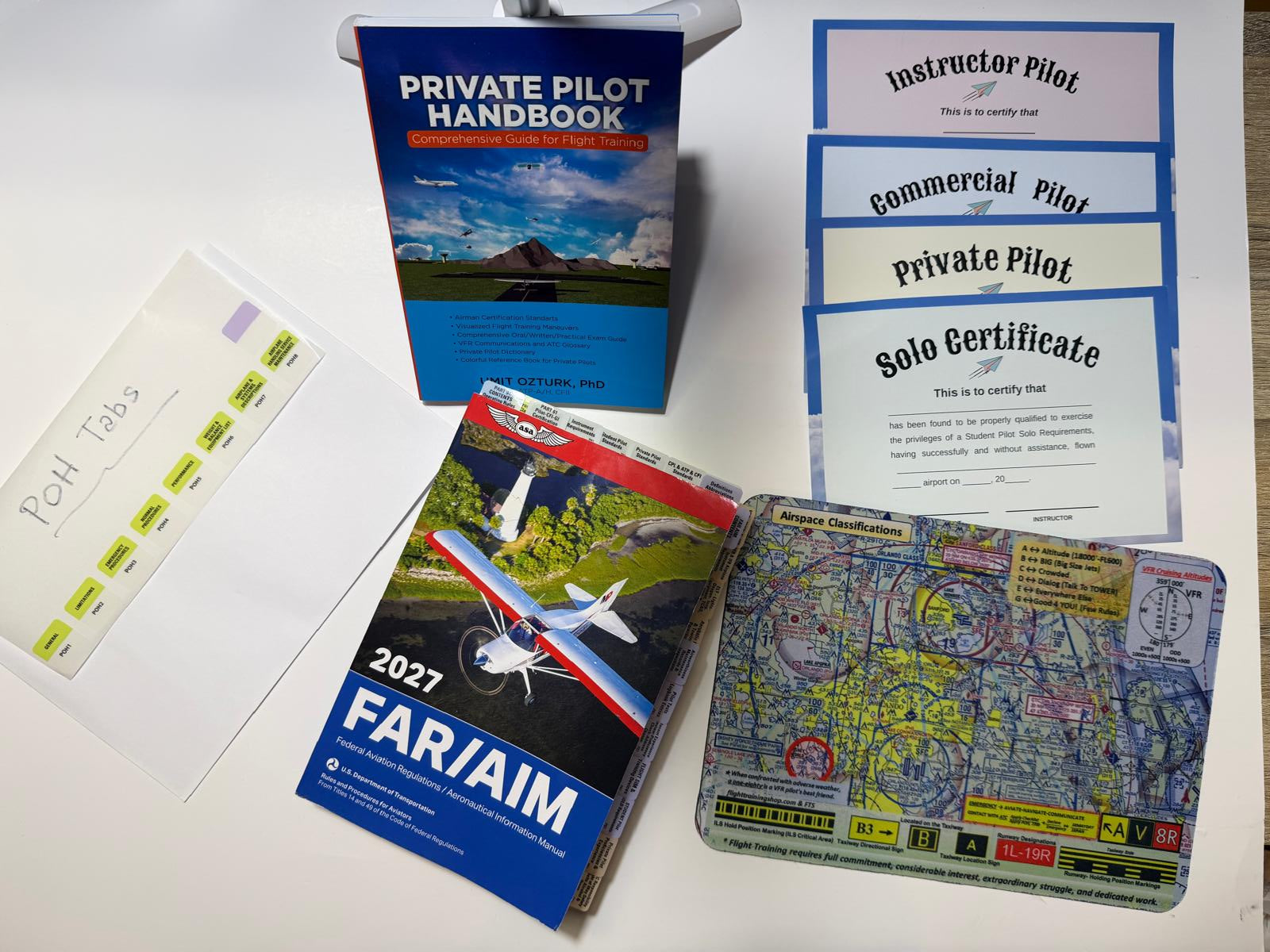 2027 ASA FAR AIM Pre-Tabbed  Book (ASA) & POH TABs Plus Private Pilot Handbook & Complimentary Gifts