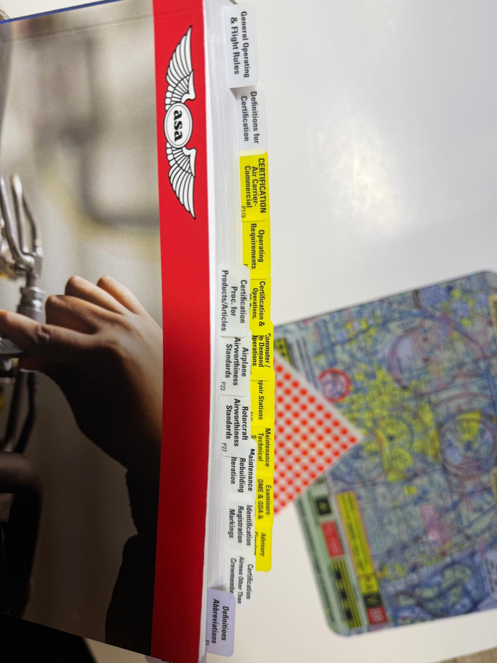2027 ASA FAR AMT Pre-Tabbed Book for A&P Technicians, Aviator Mouse Pad, 9-Piece Empty Tabs & Round Stickers