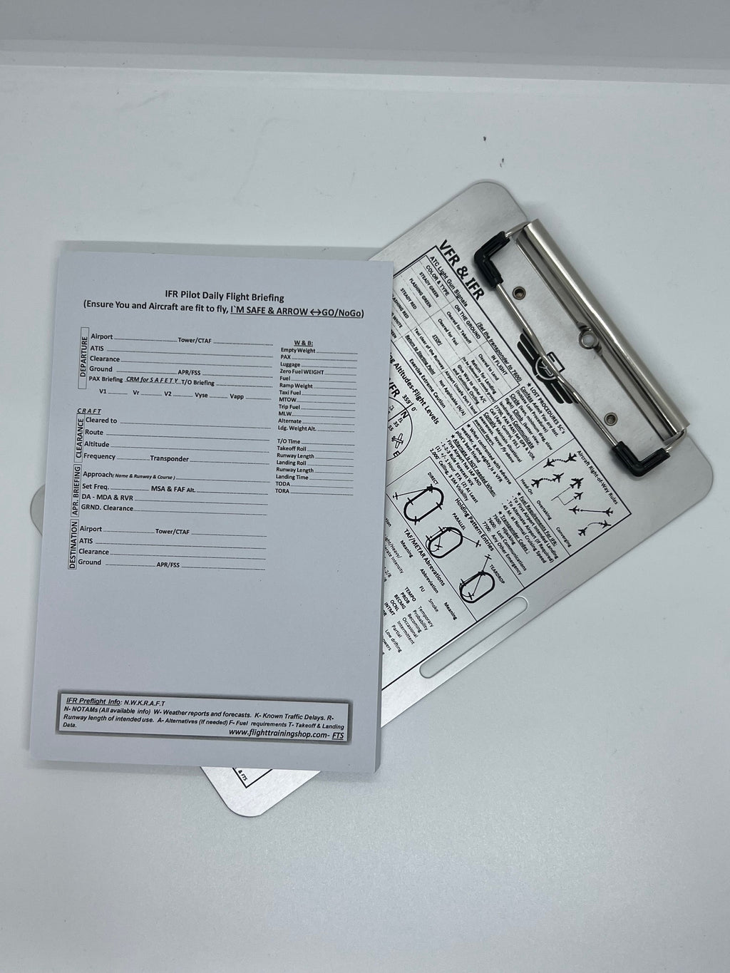 IFR Pilot Writing Pad, Compatible With Pilot Kneeboards (A5 Size, 80-Sheet)