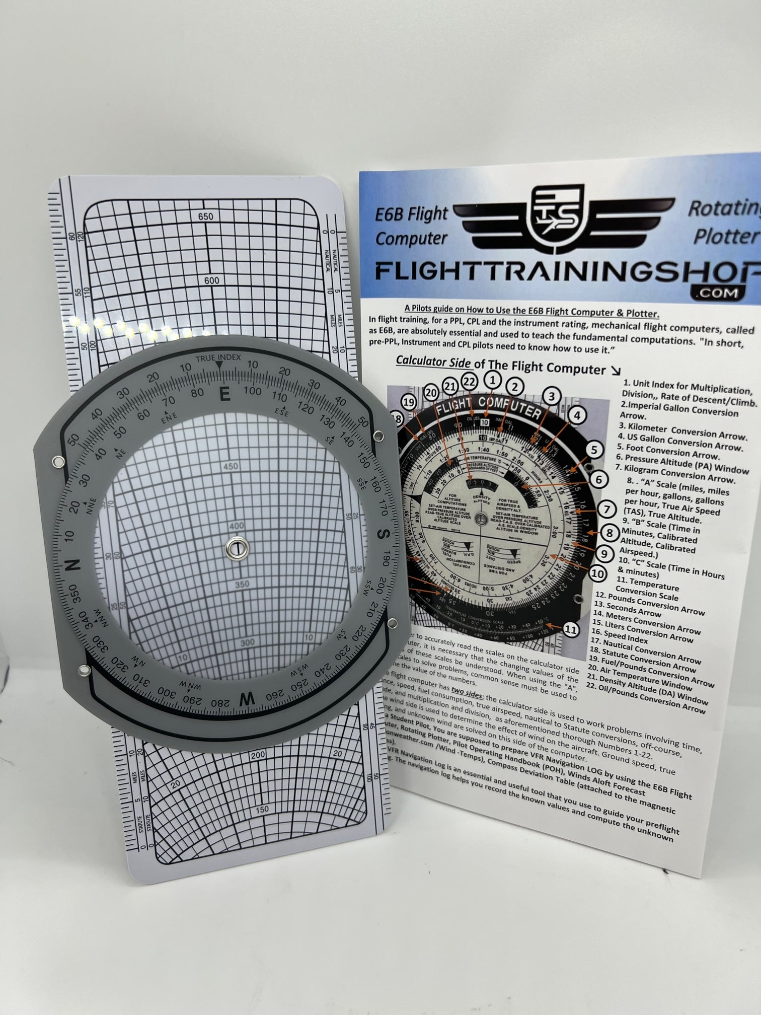 E6B Flight Computer – Flight Training Shop (FTS)