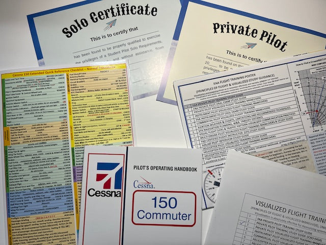 Cessna 150 Student Pilot Flight Training Set - All In One