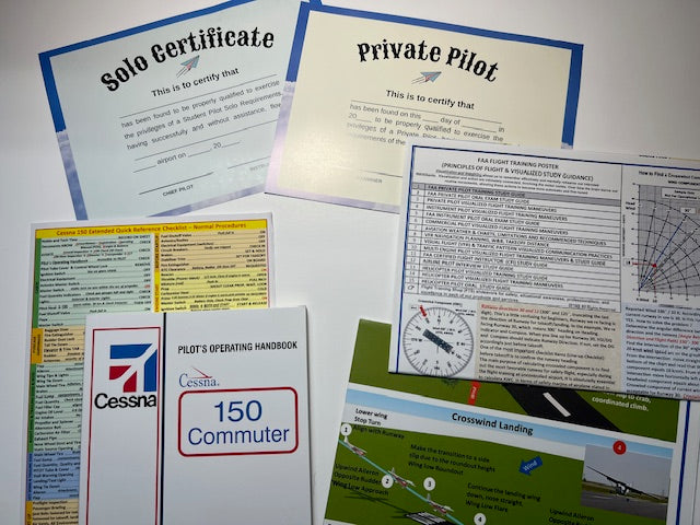 Cessna 150 Student Pilot Flight Training Set - All In One